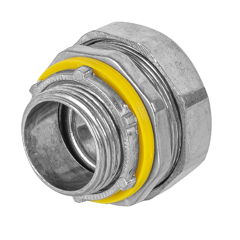 46931 / Conector recto 3/4' para tubo liquid tight, Volteck