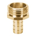 12702 / Conector 1/2' macho de latón sólido para manguera, Truper