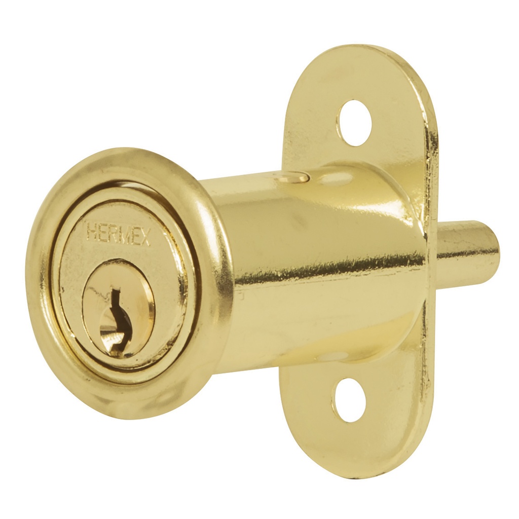 43569 / Cerradura para mueble, modelo 20, latón, Hermex