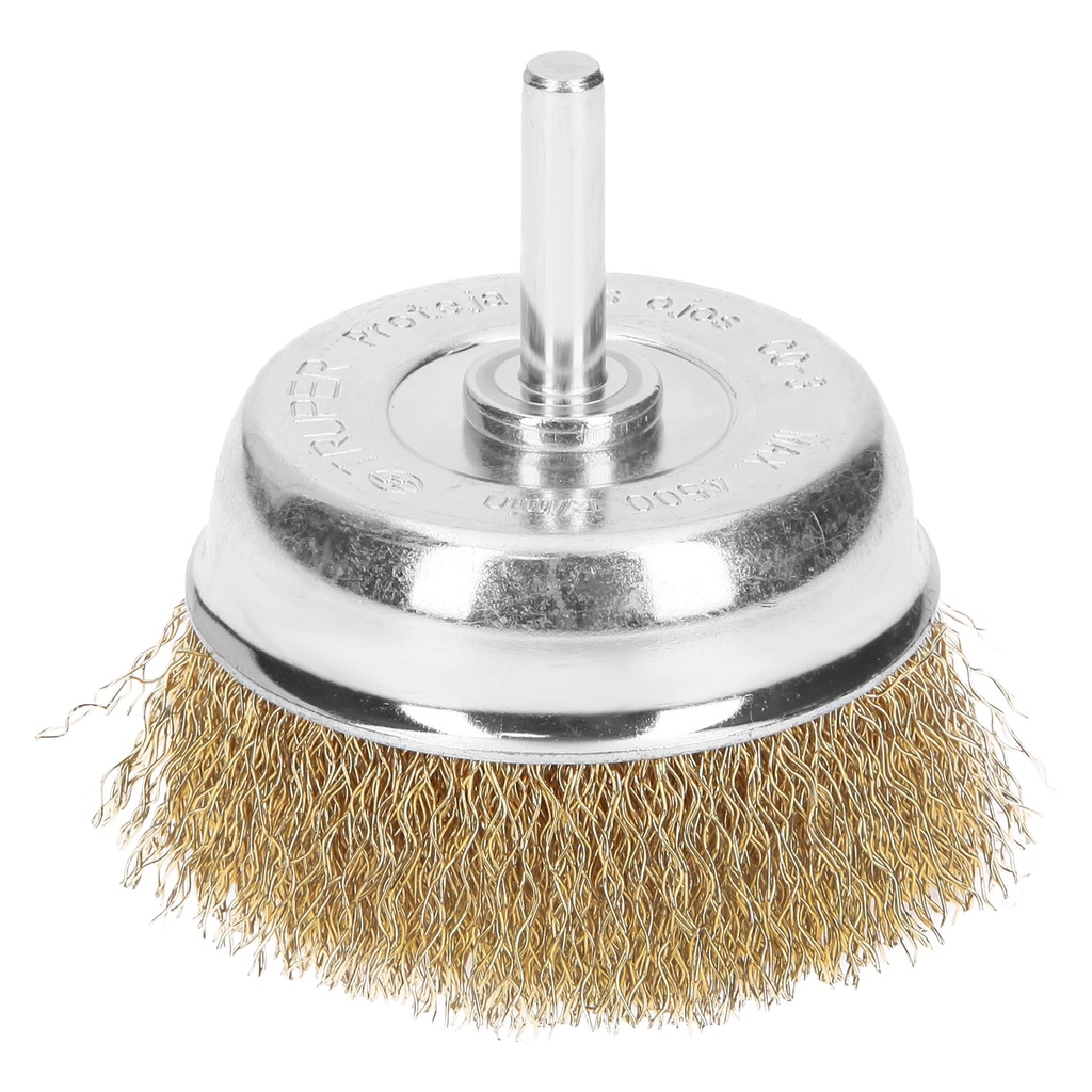 11572 / Carda de copa 2-3/4' alambre grueso para taladro, Truper
