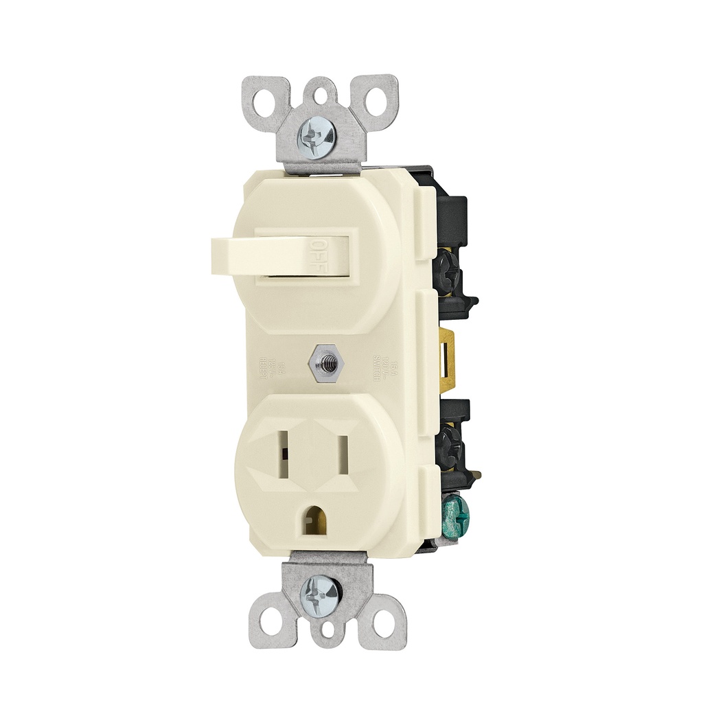 46001 / Interruptor de palanca con contacto, Standard, marfil, Volteck