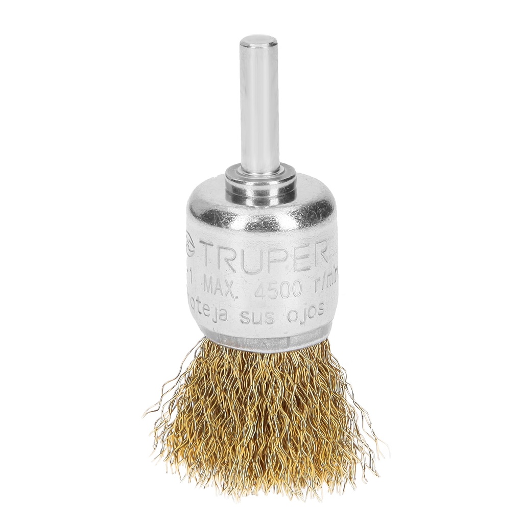 11595 / Carda de copa 1' alambre grueso para taladro, Truper