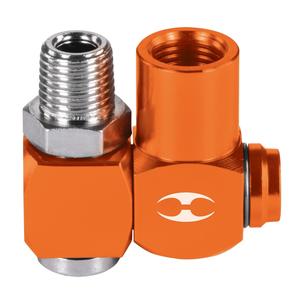 19086 / Destorcedor macho-hembra de aluminio, cuerda 1/4'NPT, Truper