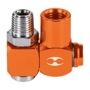 19086 / Destorcedor macho-hembra de aluminio, cuerda 1/4'NPT, Truper