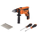 100291 / Rotomartillo 1/2' 650 W, 6 brocas y 2 desarmadores, Truper