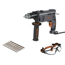 Rotomartillo 1/2' 700 W, 6 brocas y lentes de seguridad, Truper