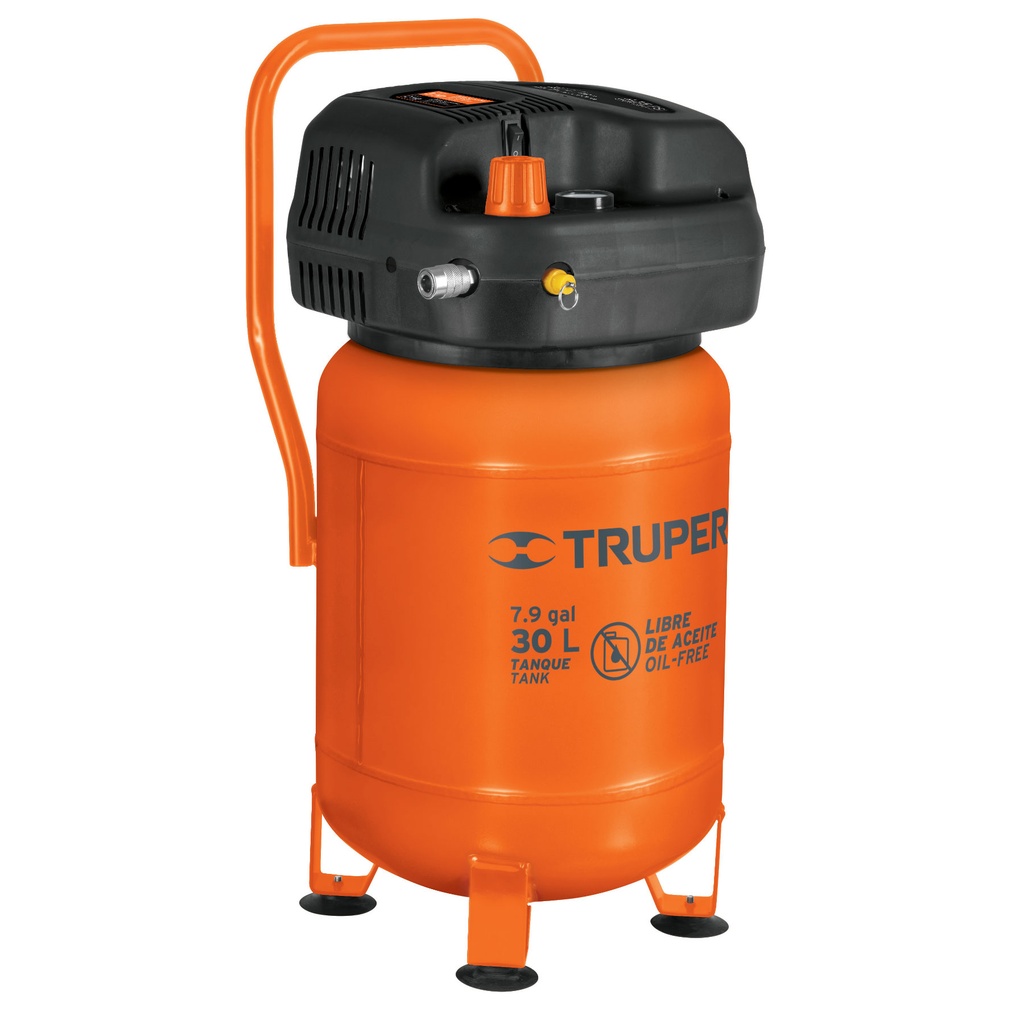13836 / Compresor libre de aceite compacto 30L, 3HP 127V Truper