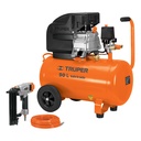 Kit compresor 50 L, clavadora CLNE-18 cal 18 y manguera, Truper