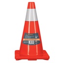 13121 / Cono de precaución de 45 cm de PVC con reflejante, Truper