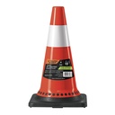 Cono de precaución de 45 cm de PVC con reflejante, Expert