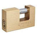 43354 / Candado antipalanca, 75mm, cuerpo de latón, llave puntos, Hermex