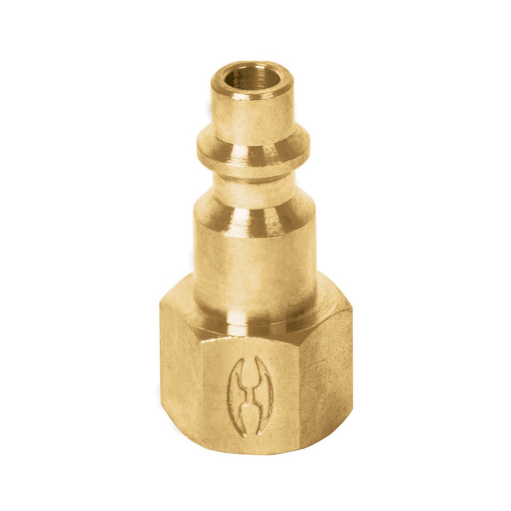 19082 / Conector rápido de latón, tipo F, cuerda 1/4' NPT, hembra, Truper