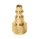 19082 / Conector rápido de latón, tipo F, cuerda 1/4' NPT, hembra, Truper