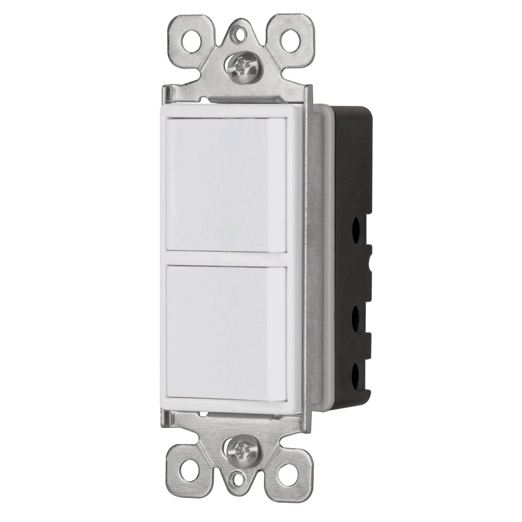 46337 / Interruptor dúplex, 1 sencillo y 1 de 3 vías, línea Classic, Volteck