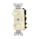 46002 / Interruptor dúplex de palanca, Standard, marfil, Volteck