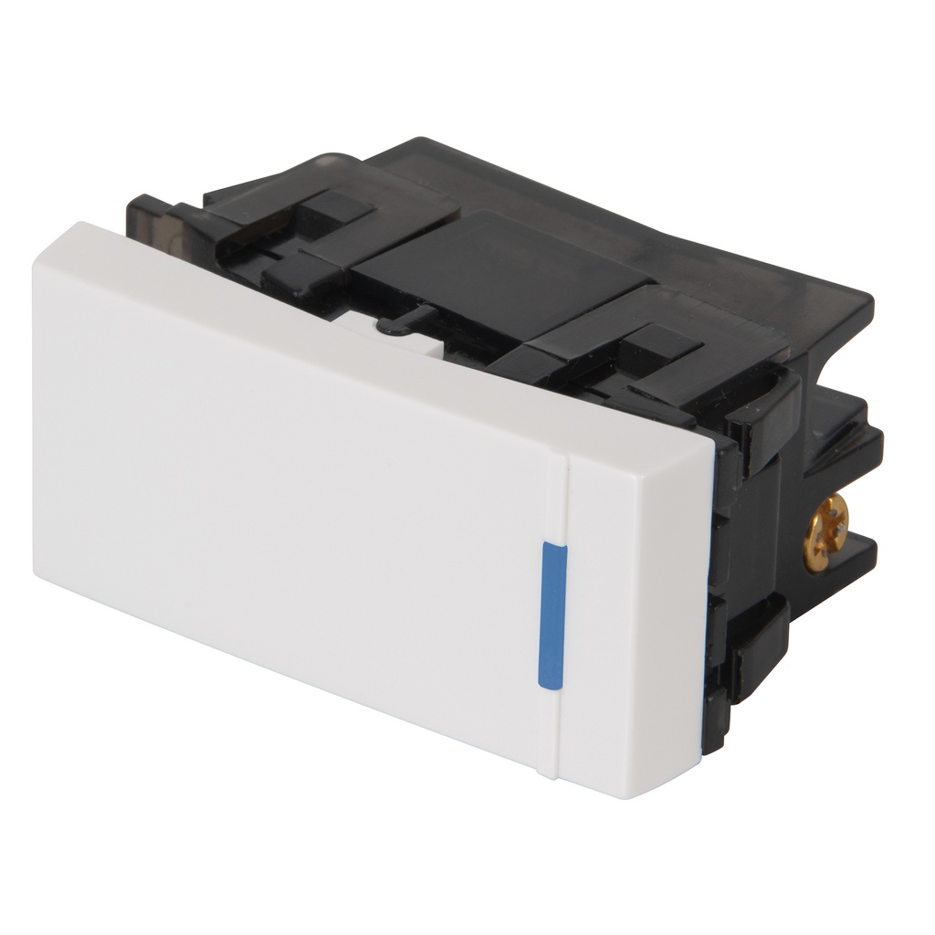 47045 / Interruptor sencillo 1 módulo, línea Española, color blanco, Volteck