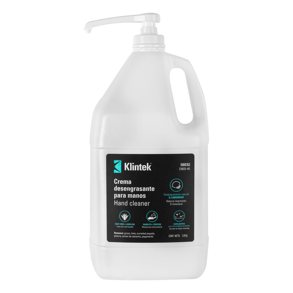 56032 / Crema limpiadora y desengrasante para manos, 1 gal, Klintek