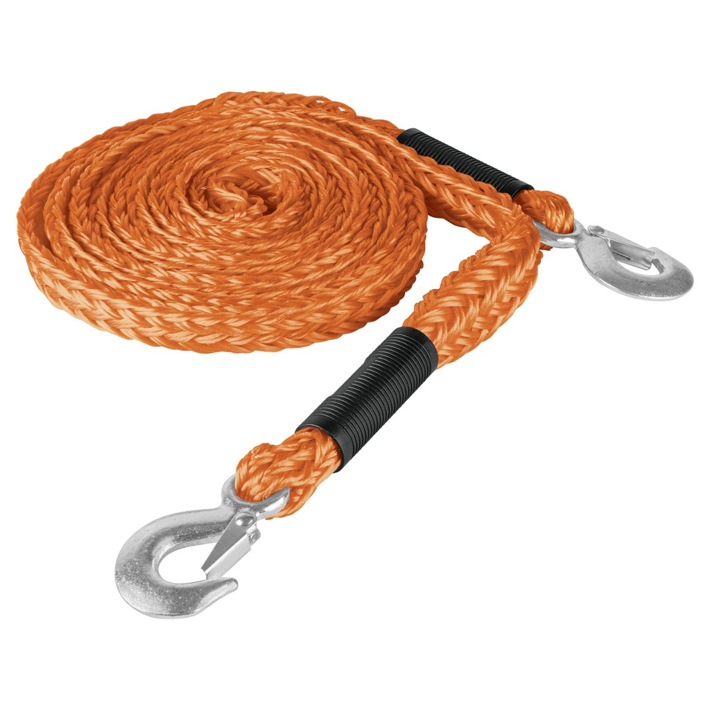 18346 / Cuerda con ganchos para remolque, 27 mm x 4.5 m, Truper