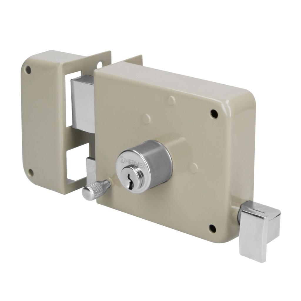 27046 / Cerradura sobreponer izq instala-fácil, caja, Hermex Basic