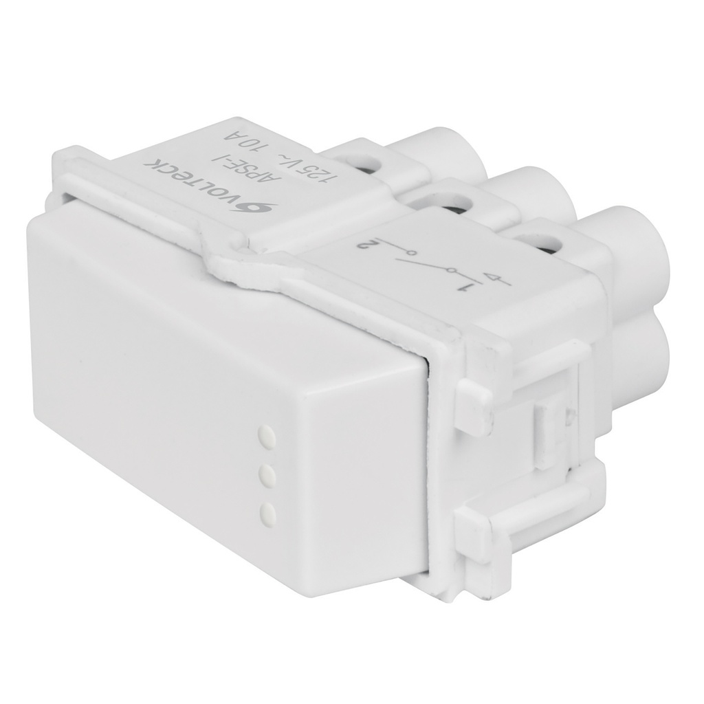 48132 / Interruptor sencillo, línea Italiana, color blanco, Volteck