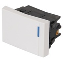 47046 / Interruptor sencillo 1.5 módulos,línea Española,color blanco, Volteck