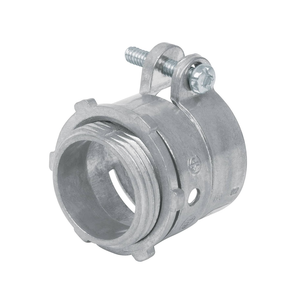 47342 / Conector recto 1' para tubo flexible metálico, Volteck