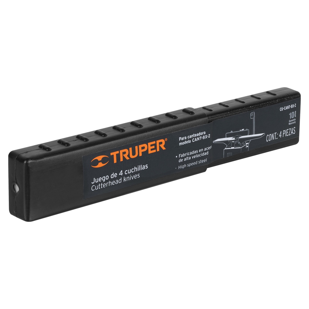 16921 / Caja con 4 cuchillas HSS para canteadora CANT-8X-2, Truper