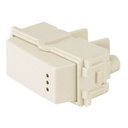 48056 / Interruptor de 3 vías con luz piloto, línea Italiana, marfil, Volteck