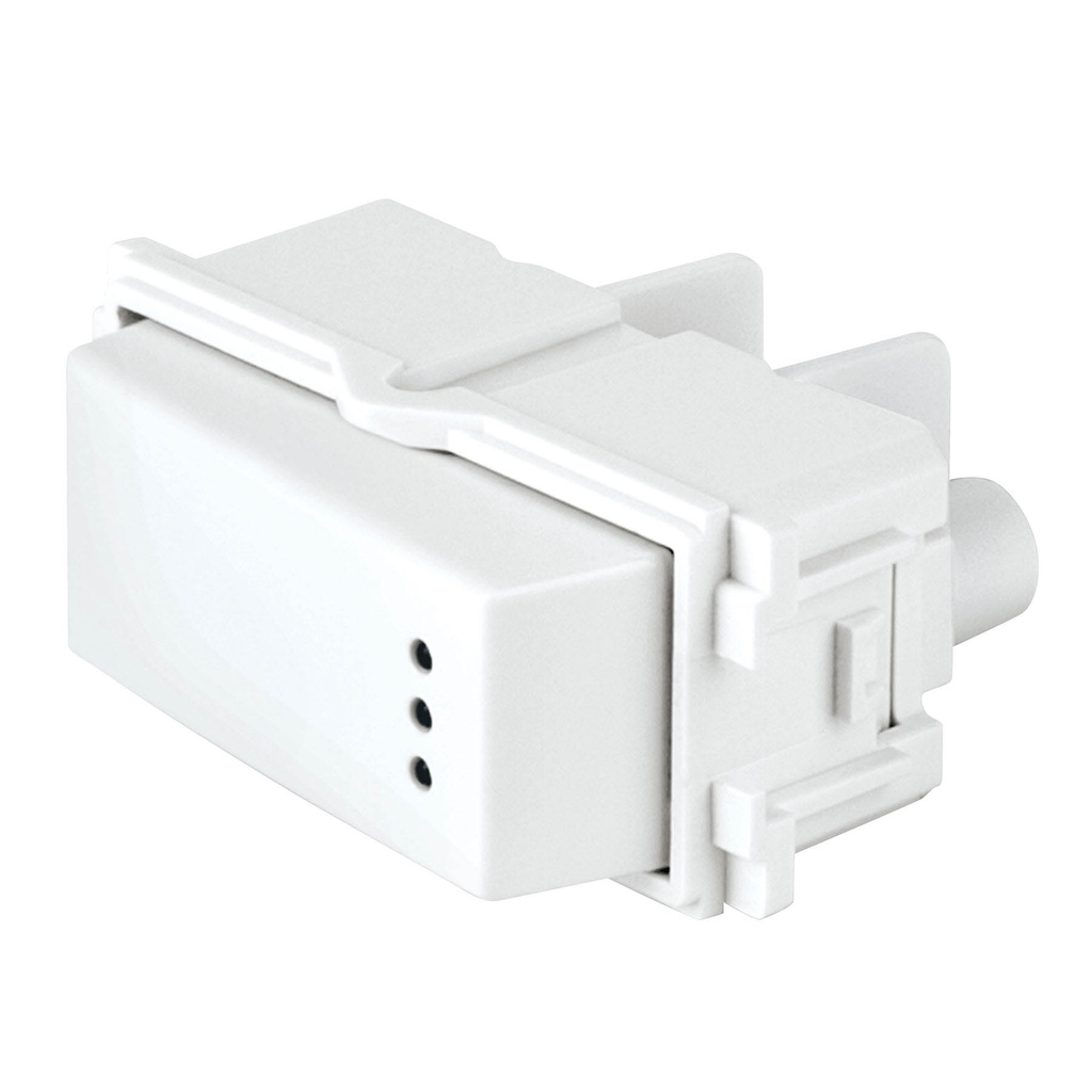 48054 / Interruptor de 3 vías con luz piloto, línea Italiana, blanco, Volteck