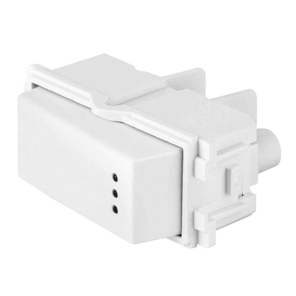 48053 / Interruptor sencillo con luz piloto, línea Italiana, blanco, Volteck