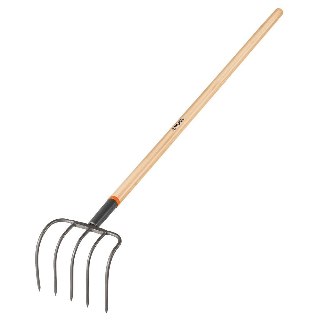 101543 / Cultivador forjado para jardín 5 dientes, mango de 60', Truper