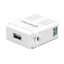 48109 / Módulo puerto USB, línea Italiana, color blanco, Volteck