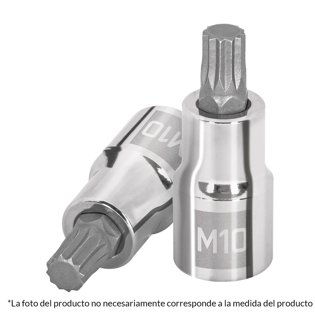 101292 / Dado punta corta bristol M5, cuadro 1/2', Truper