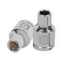 13523 / Dado de 9 mm, 12 puntas, cuadro 1/2', Truper