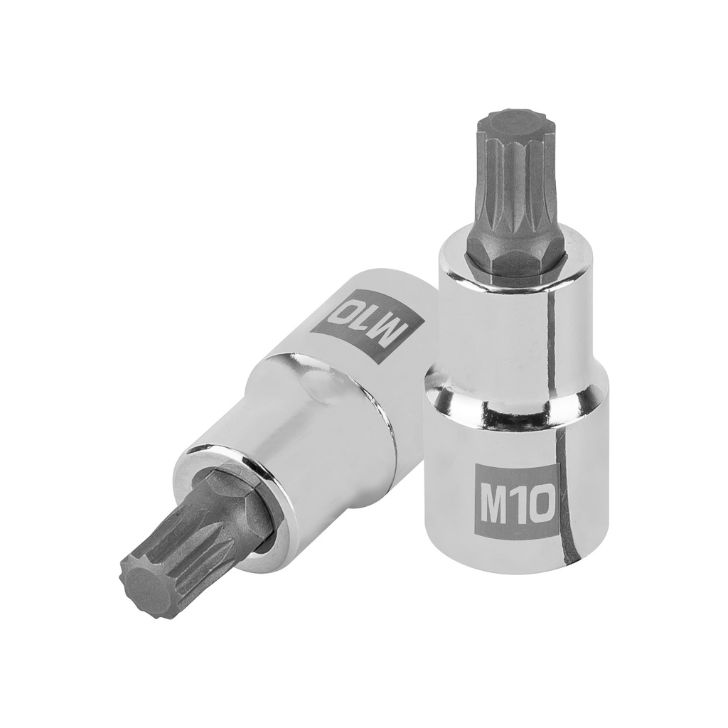 101295 / Dado punta corta bristol M10, cuadro 1/2', Truper