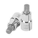 101274 / Dado punta corta bristol M12, cuadro 1/2', Truper