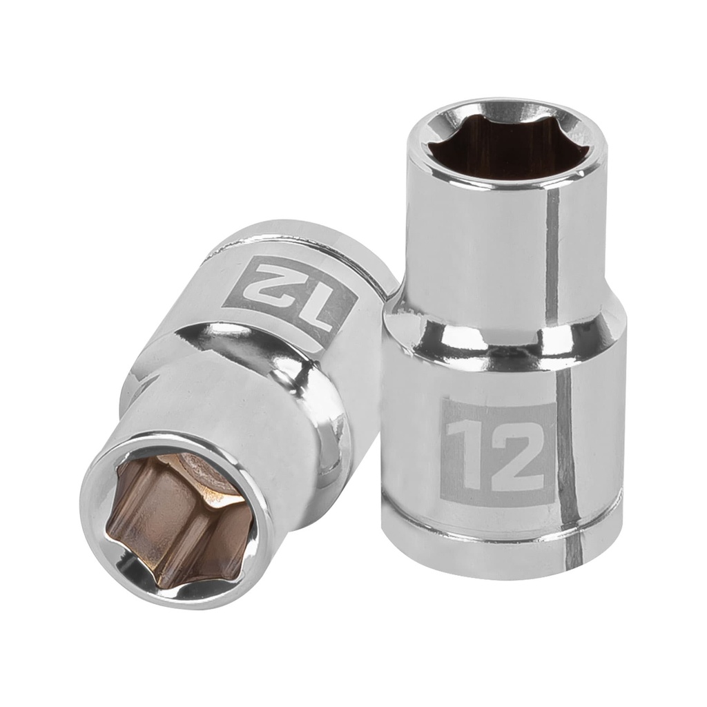 13262 / Dado de 12 mm, 6 puntas, cuadro 1/2', Truper