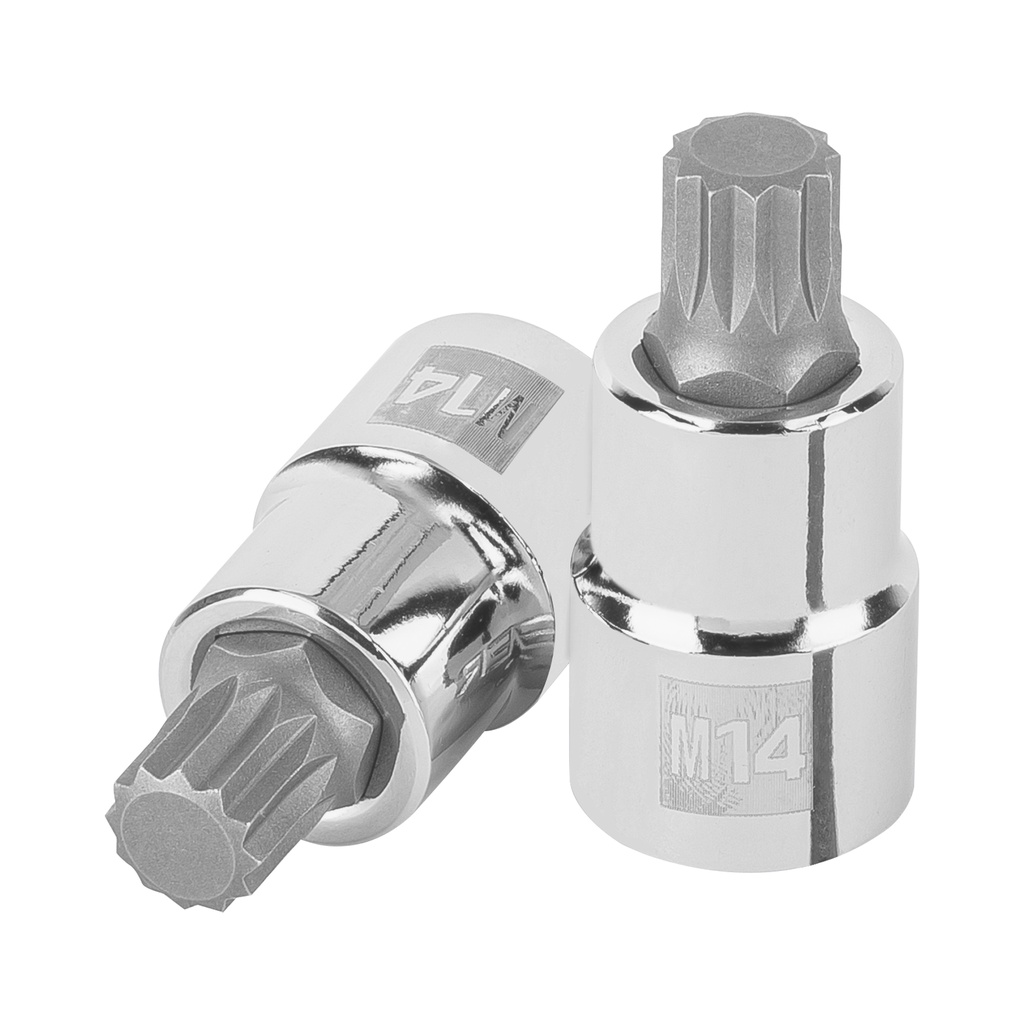 101246 / Dado punta corta bristol M14, cuadro 1/2', Truper