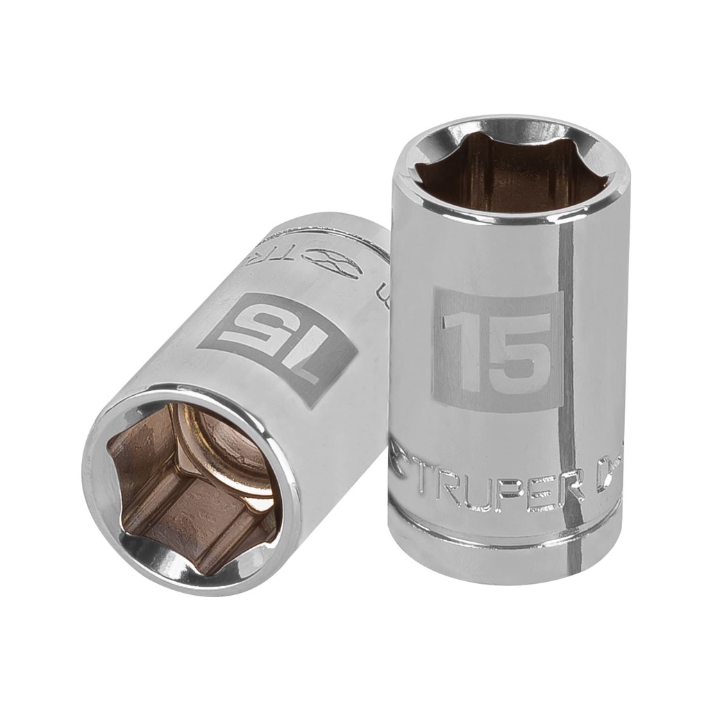 13265 / Dado de 15 mm, 6 puntas, cuadro 1/2', Truper