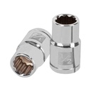 13302 / Dado de 1/2', 12 puntas, cuadro 1/2', Truper