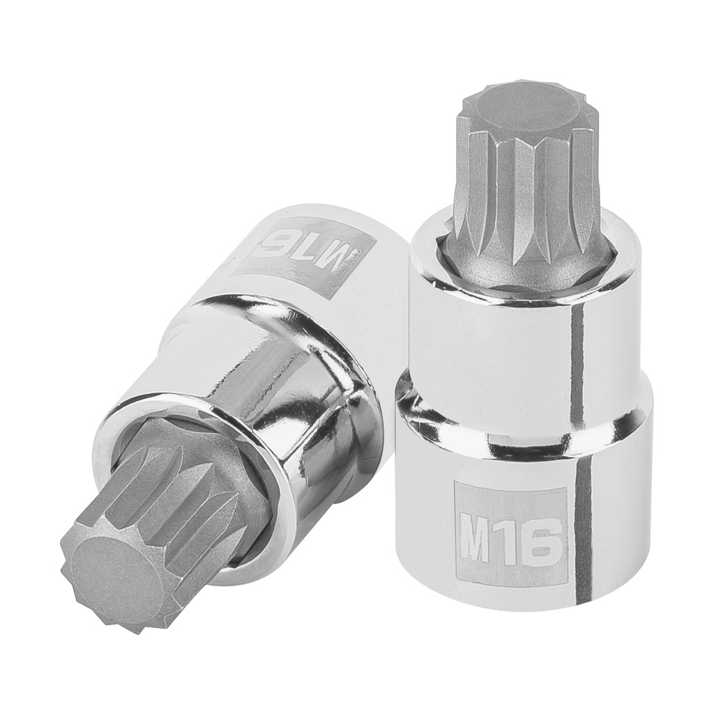 101247 / Dado punta corta bristol M16, cuadro 1/2', Truper