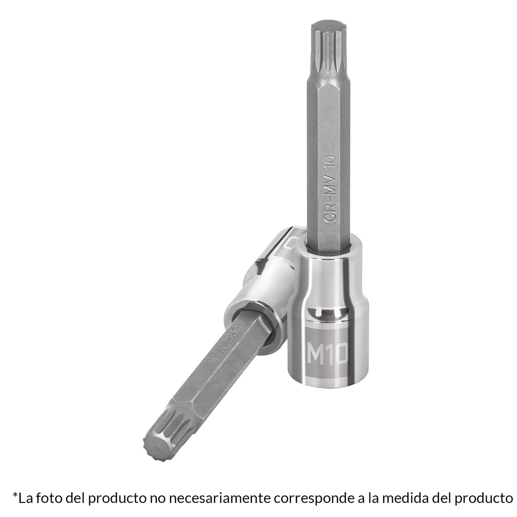 101304 / Dado punta larga bristol M16, cuadro 1/2', Truper