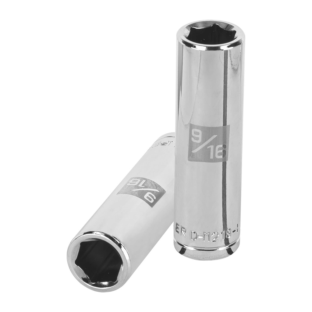 13326 / Dado largo de 9/16', 6 puntas, cuadro 1/2', Truper