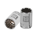 13533 / Dado de 19 mm, 12 puntas, cuadro 1/2', Truper