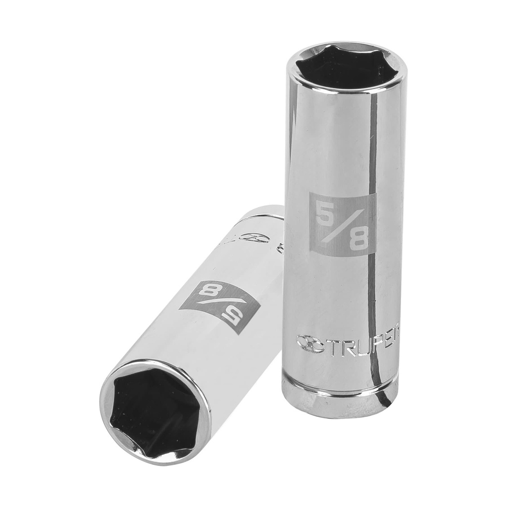 13365 / Dado largo para bujía de 5/8', 6 puntas, cuadro de 1/2', Truper