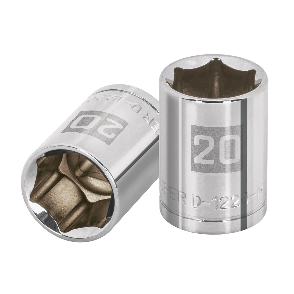 13270 / Dado de 20 mm, 6 puntas, cuadro 1/2', Truper