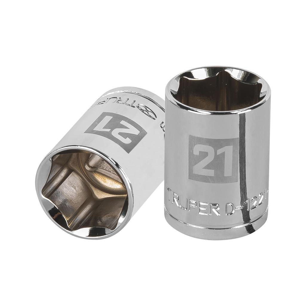13271 / Dado de 21 mm, 6 puntas, cuadro 1/2', Truper