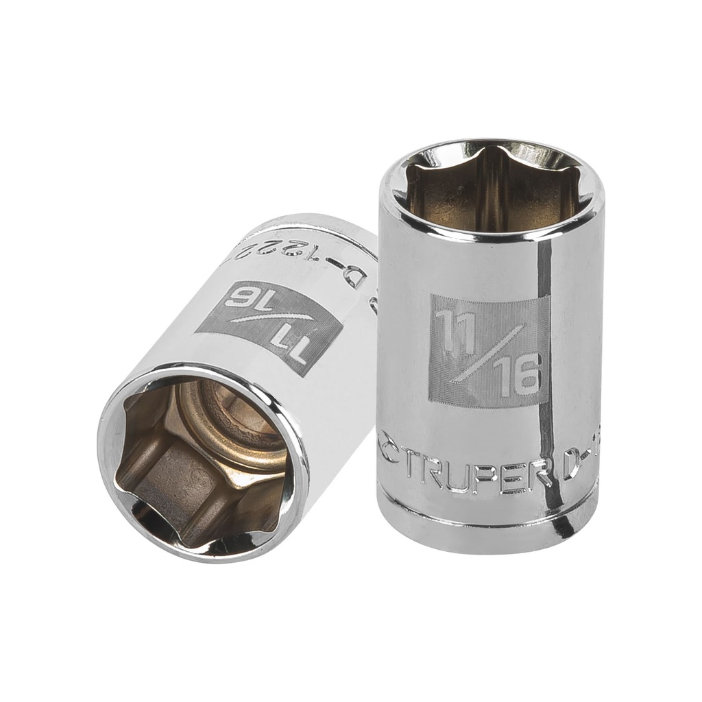 13235 / Dado de 11/16', 6 puntas, cuadro 1/2', Truper