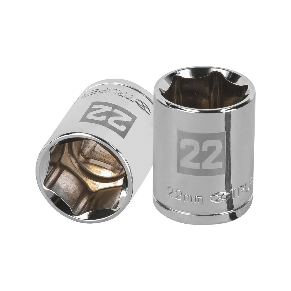 13272 / Dado de 22 mm, 6 puntas, cuadro 1/2', Truper