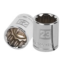13537 / Dado de 23 mm, 12 puntas, cuadro 1/2', Truper